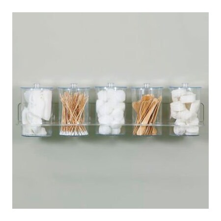 Clinton Industries Clinton T-88 Clear Acrylic Wall Mount Jar Rack T-88